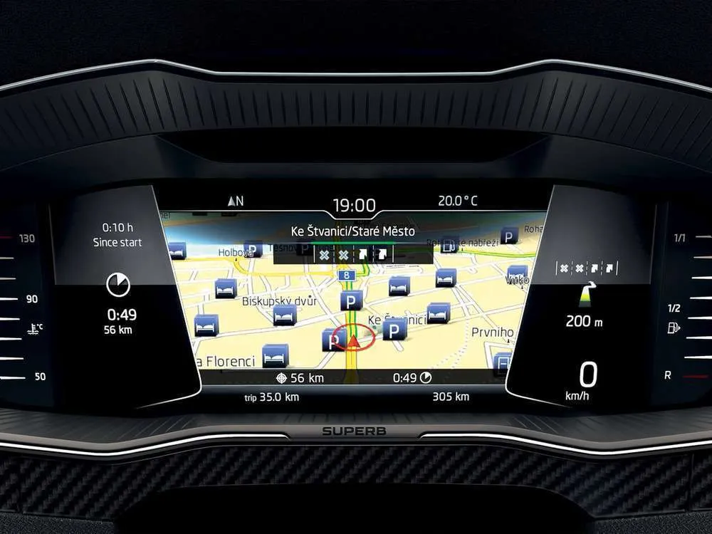 Интерьер салона <br>Skoda Superb